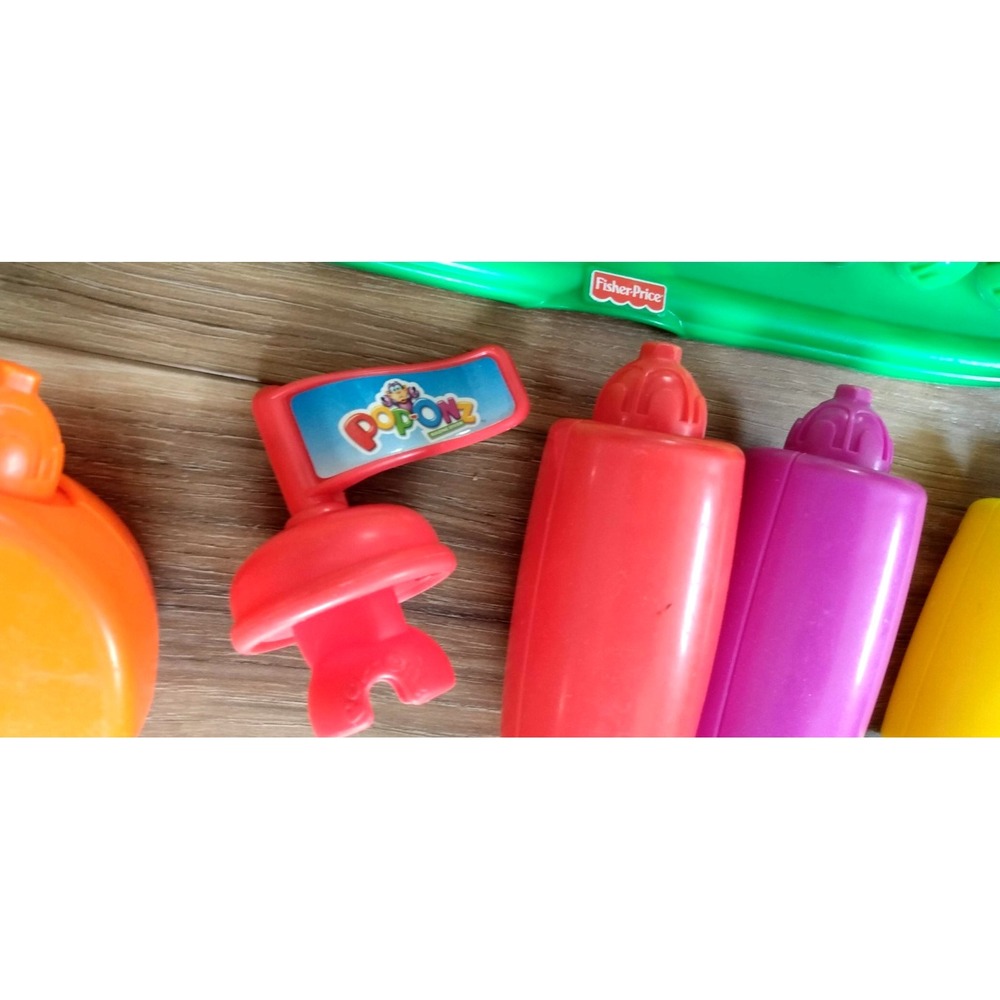 VTG Fisher-Price Pop-Onz Creative Building System w Base Plate Bag Animals 24pc - Picture 4 of 7